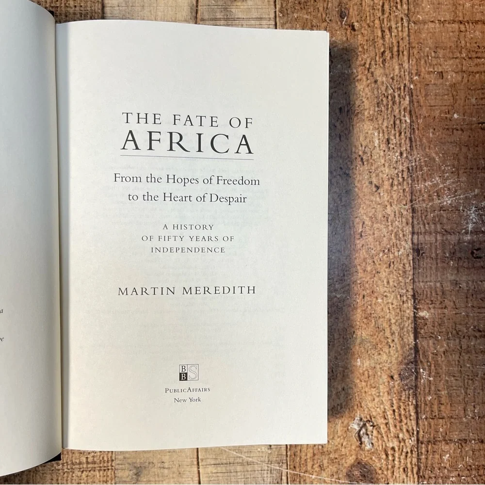 The Fate of Africa Martin Meredith Hardcover Book History Nonfiction Politics